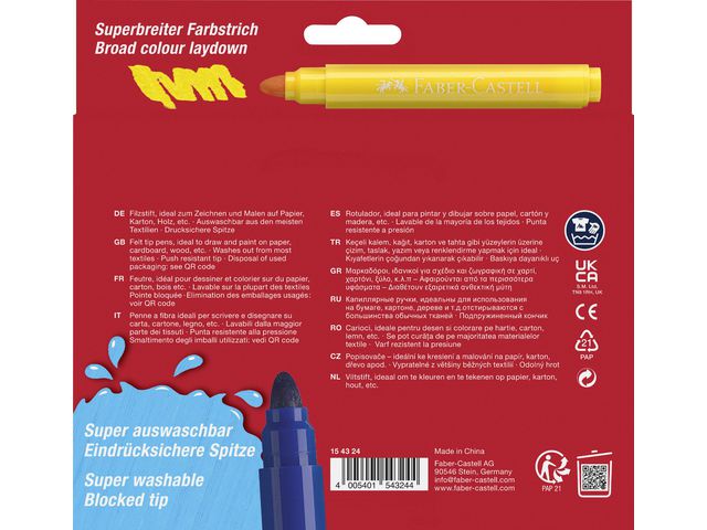 Fiberpenna Jumbo FABER CASTELL 24/fp